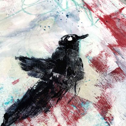 Black bird paiting